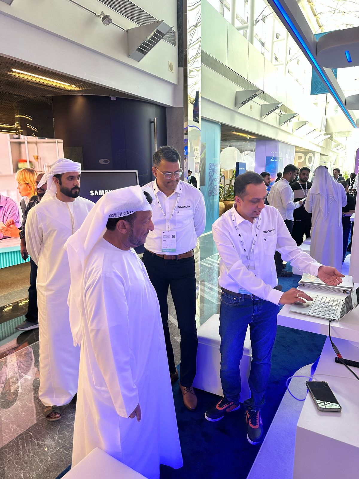 Demoing at the booth